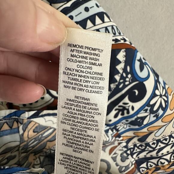 Chicos Sz 3 No-Iron Top Women Plus Sz 16 XL Work Wear Casual Comfortable Paisley - Picture 13 of 16